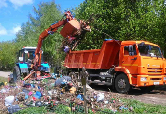 Вывоз мусора из леса
